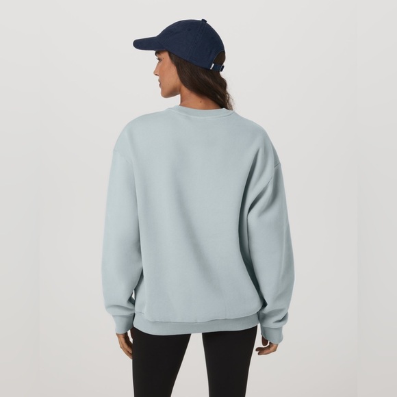 Vuori Restore Oversize Crew Sweatshirt Sz XS  Blue Haze - Picture 2 of 6